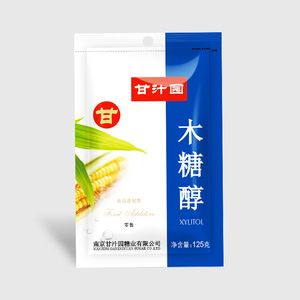 甘汁園木糖醇125g 無蔗糖代糖甜味劑烘焙食品蛋糕白砂糖袋裝散裝