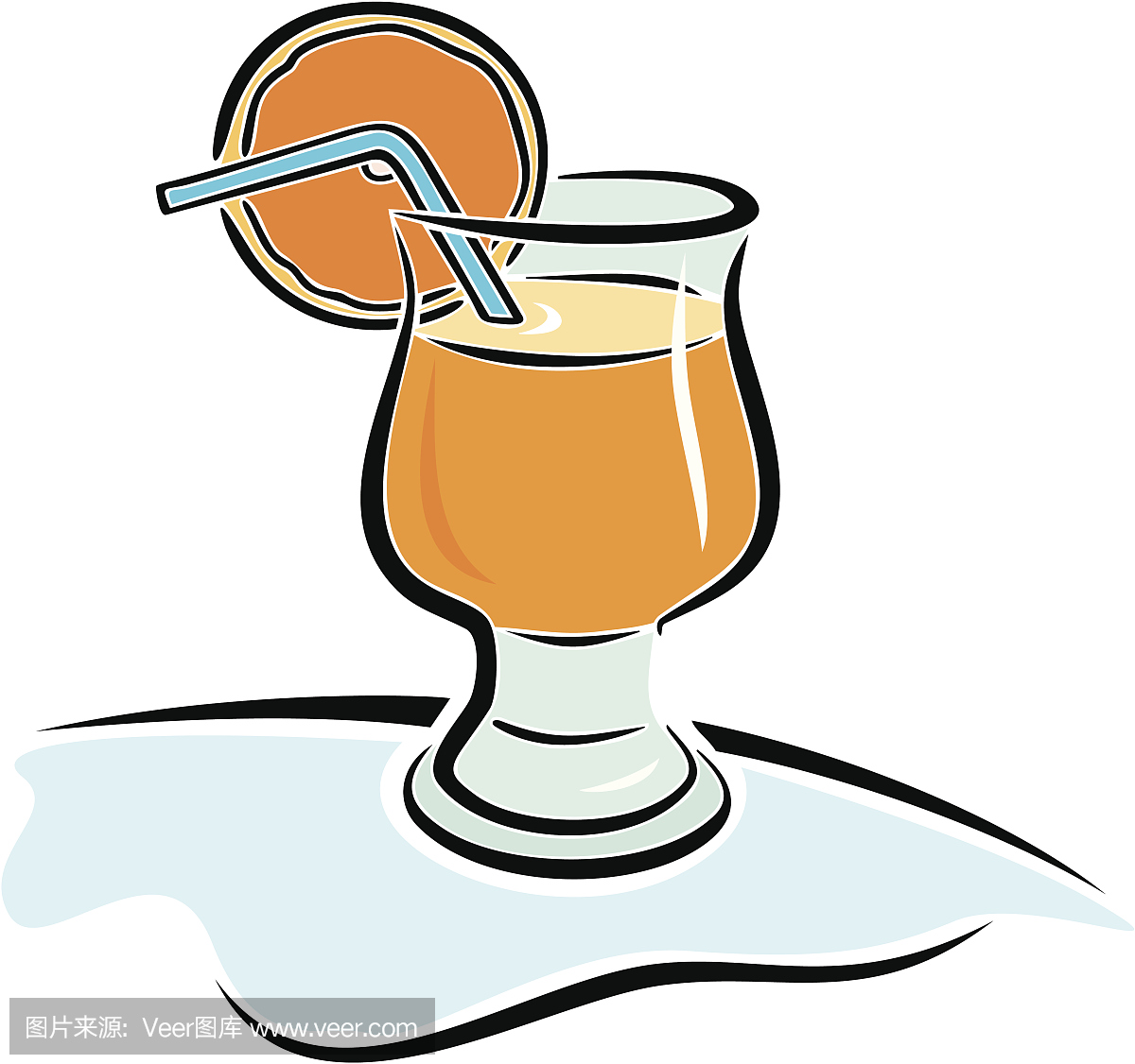 鮮橙汁飲料(Vector)